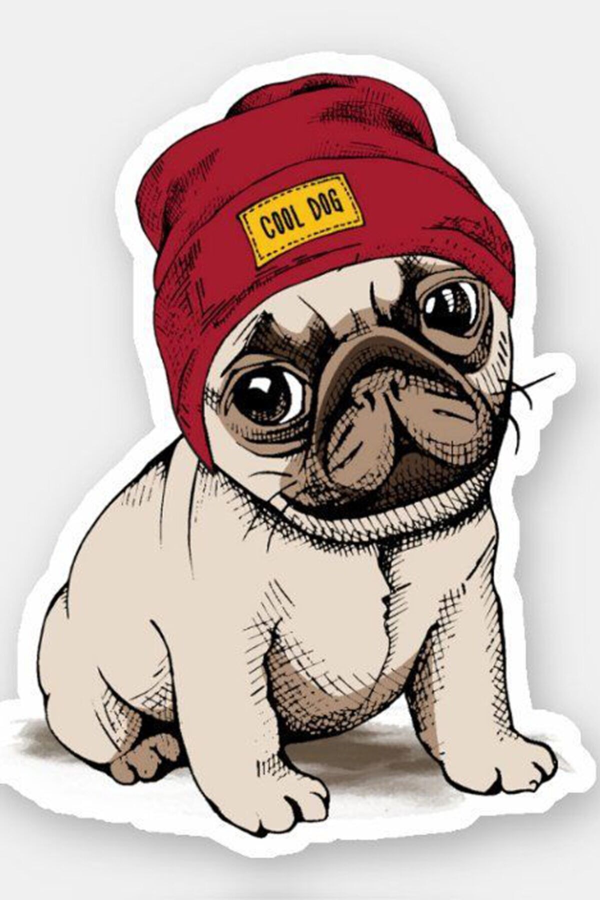 Havalı Köpek Ahşap Poster 20x30 - Mdf