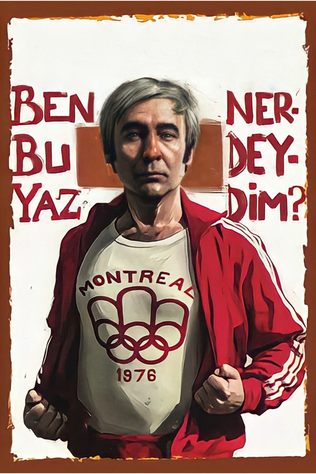 Yeşilçam Temalı Retro Ahşap Poster