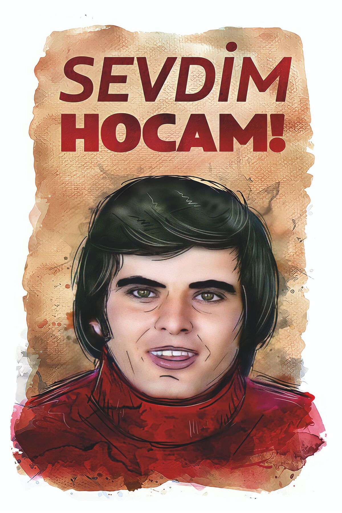 Yeşilçam Temalı Retro Ahşap Poster