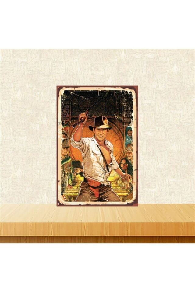 Kutsal Hazine Avcıları 20-30 Cm Retro Ahşap Tablo Tkfx5096