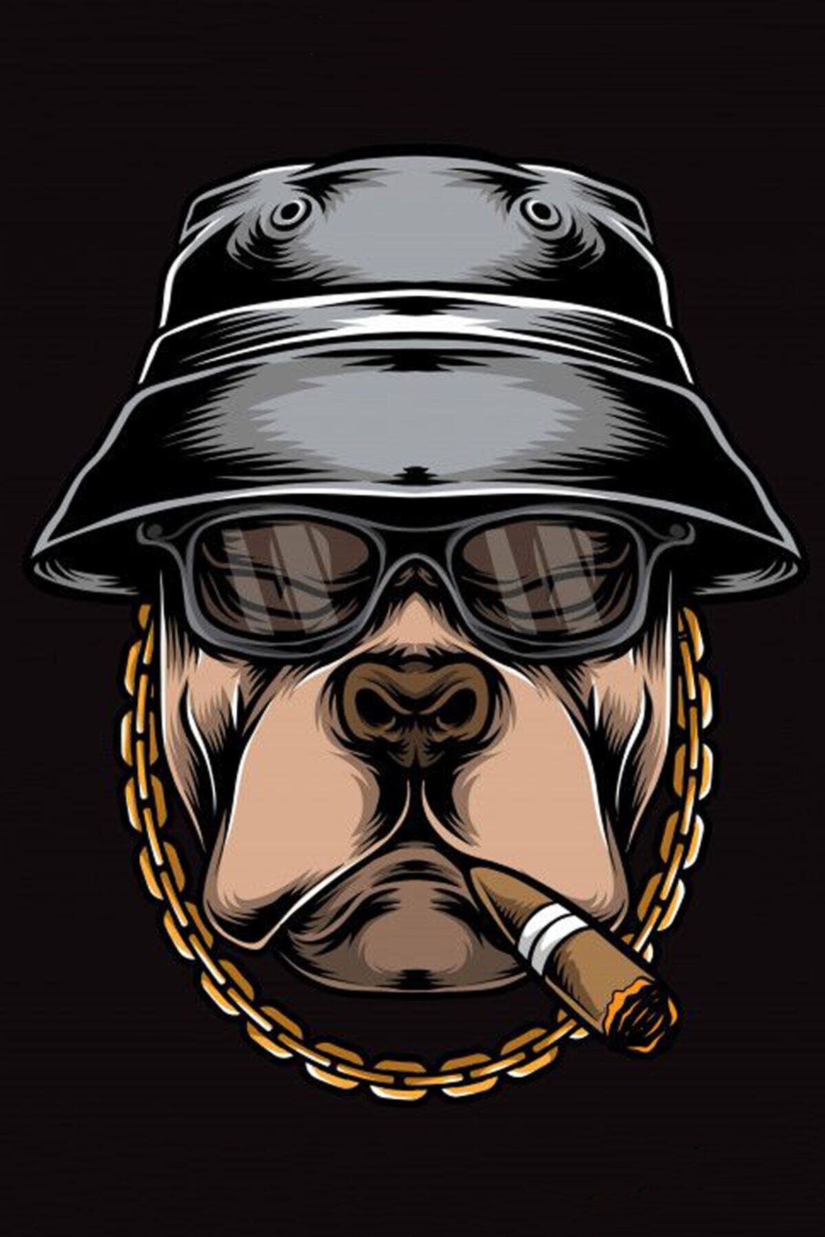 Sert Ve Korkutucu Köpek Ahşap Poster 20x30 Mdf