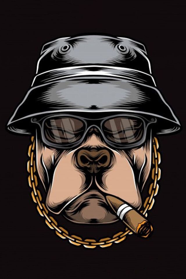 Sert Ve Korkutucu Köpek Ahşap Poster 20x30 Mdf