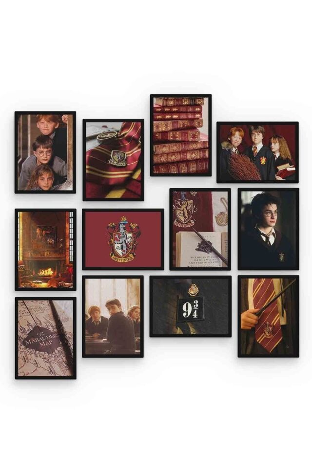 Gryffindor 12 Parça Mdf (ahşap) Tablo Ofis Boyu