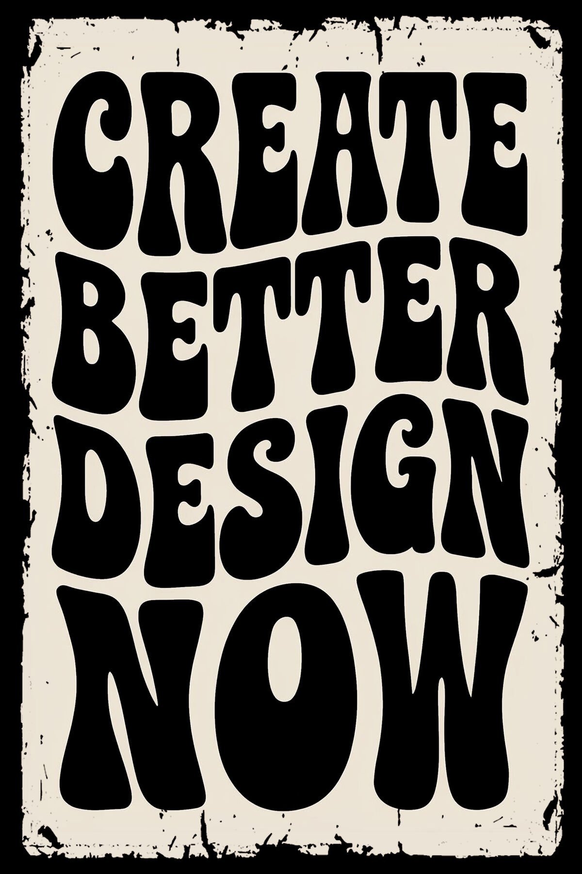 Duvar Yazıları Retro Ahşap Dekorasyon Poster, Tablo (20x30) cm