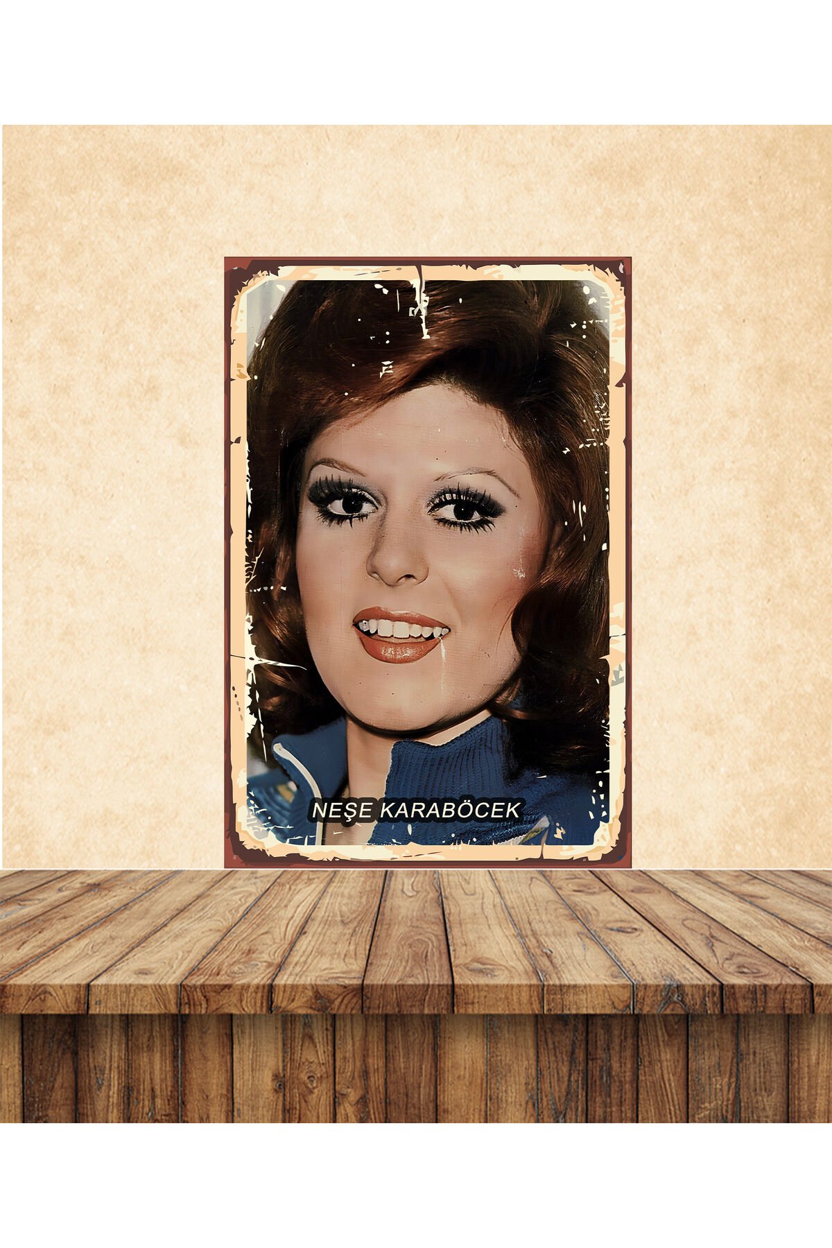 Neşe Karaböcek Temalı 20 x 30 CM MDF Tablo