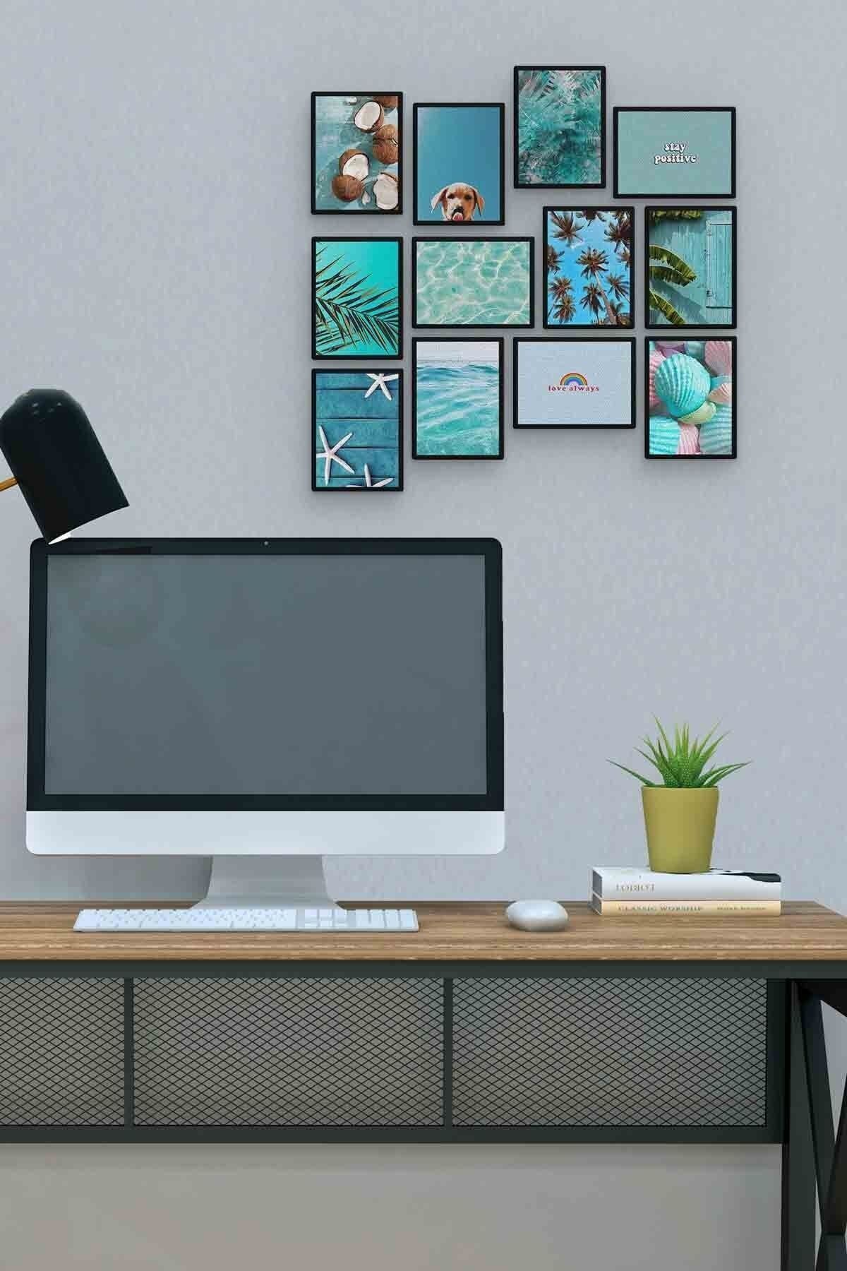 Yaz 12 Parça Mdf (ahşap) Tablo Ofis Boyu