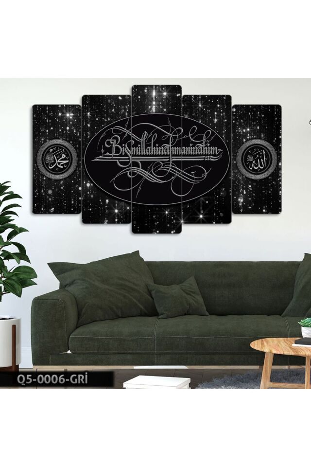 5 Parçalı Mdf Tablo