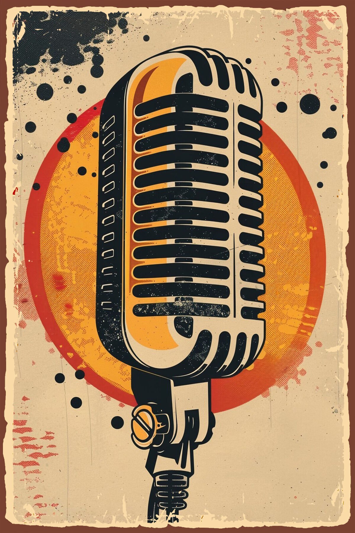 Vintage Retro Ahşap Poster V1009