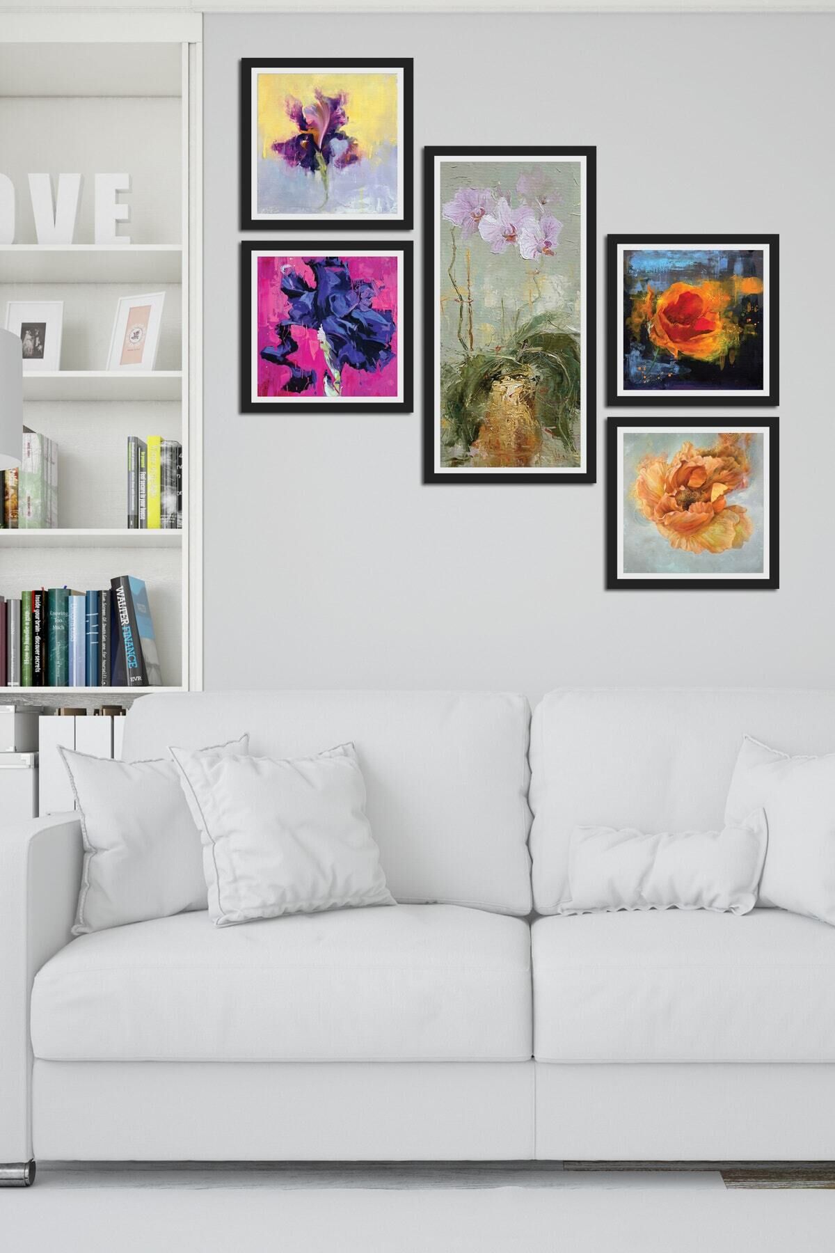 Collage Style 5 Parçalı Mdf Tablo Atf263