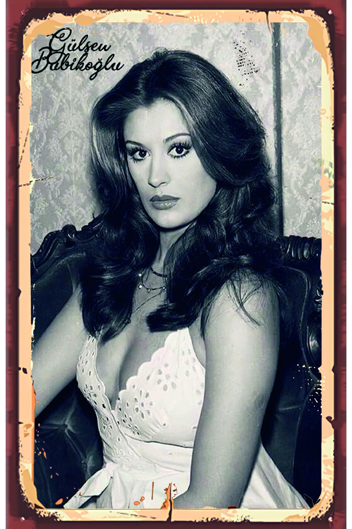 Yeşilçam Temalı Retro Ahşap Poster