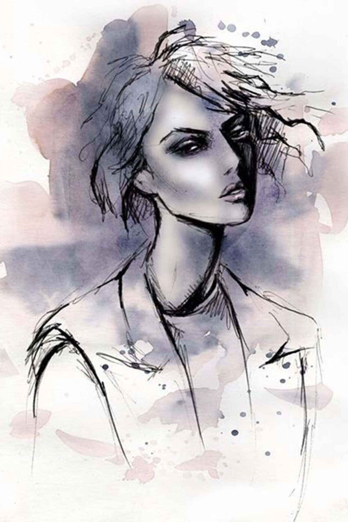 Kadın Figürlü Ahşap Poster 20x30 Mdf