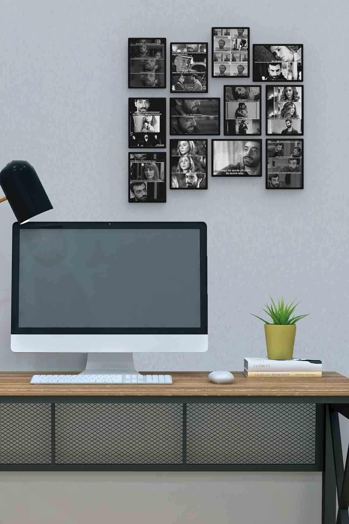 Poyraz Karayel 12 Parça Mdf (ahşap) Tablo Ofis Boyu