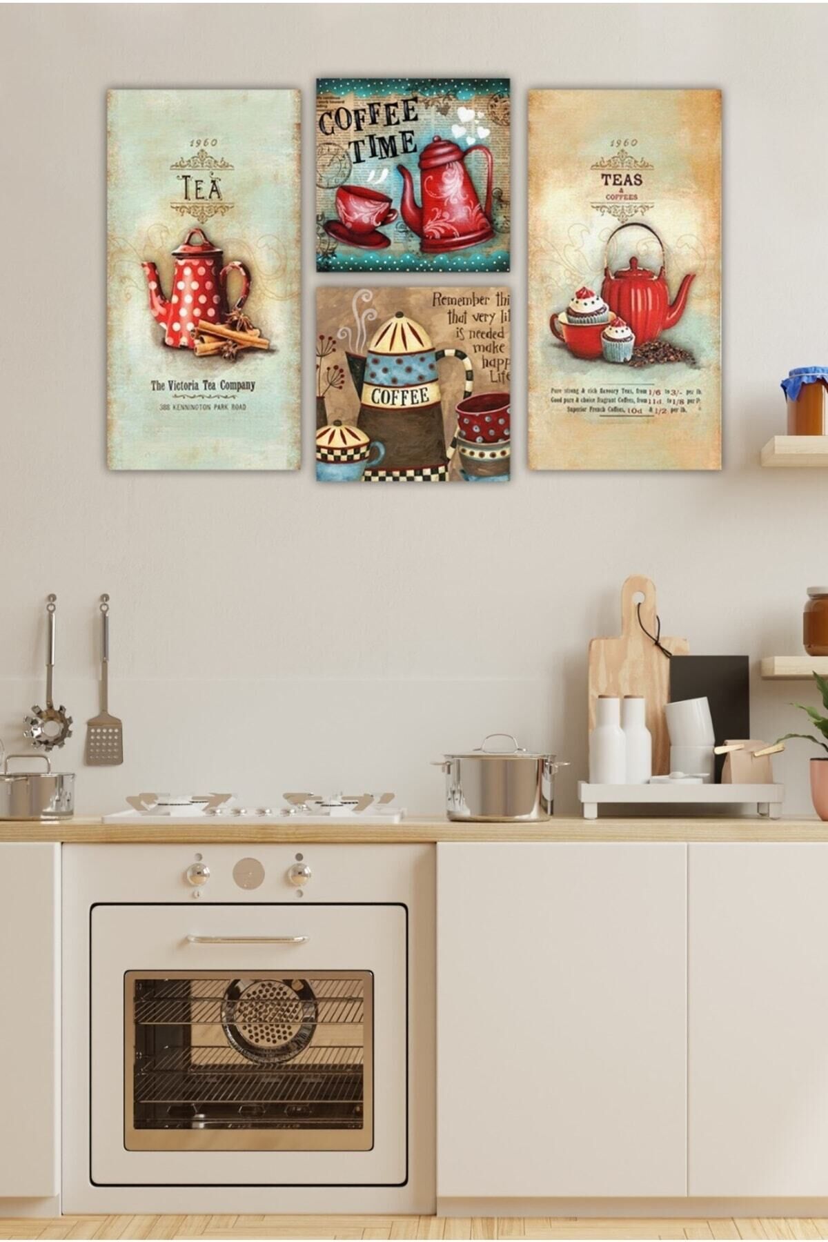 Euro Style 4 Parçalı MDF Tablo ANU134