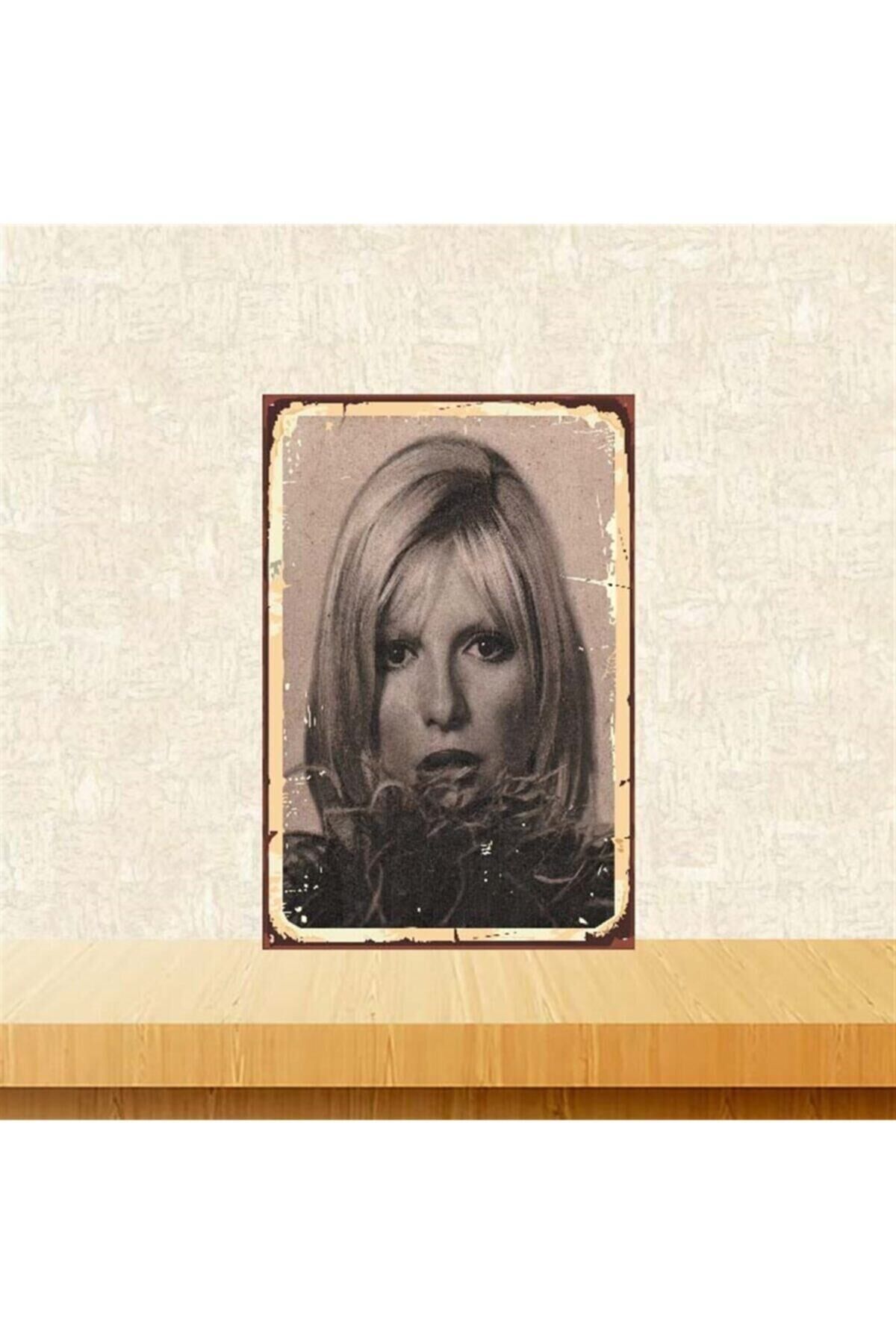 Ajda Pekkan Retro Ahşap Poster 20-30 cm Tkfx3883