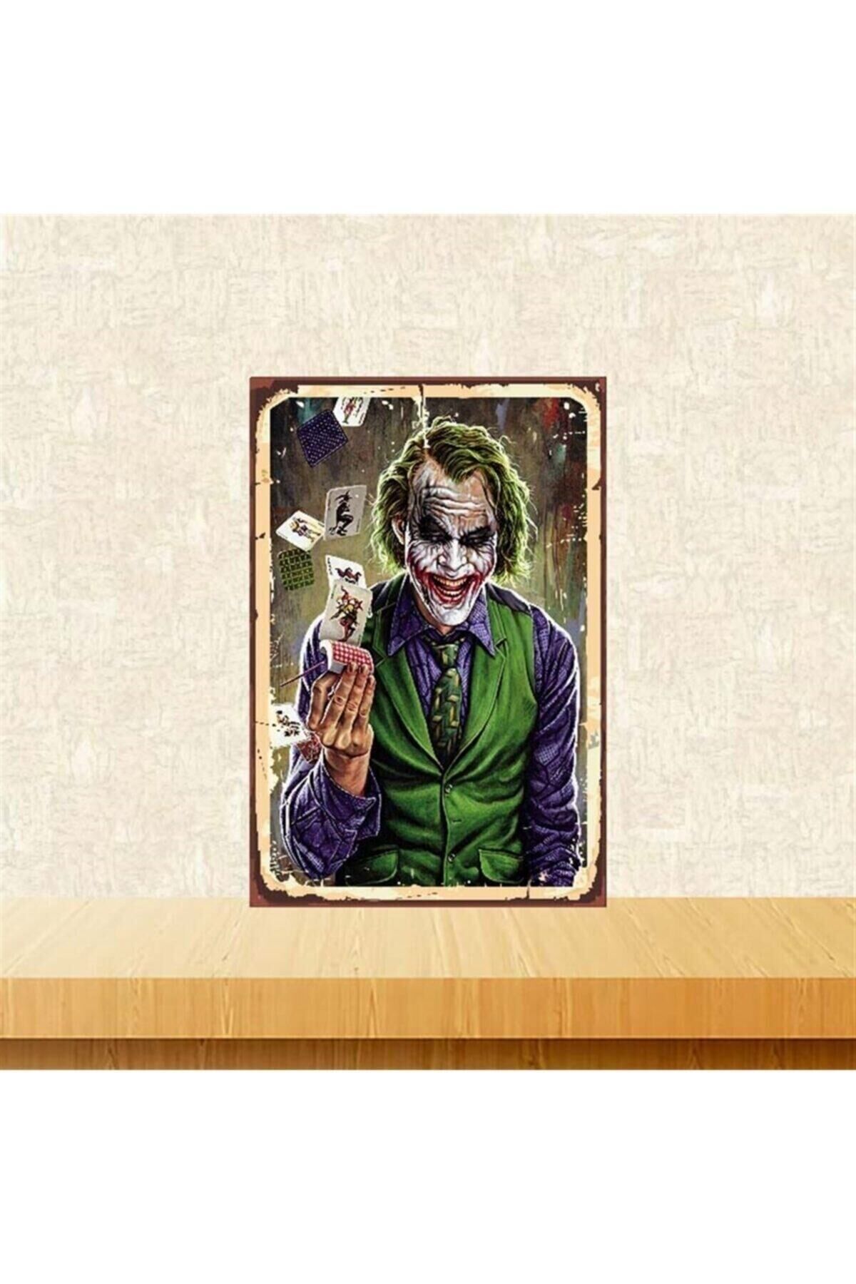 Joker Replikli 20-30 Cm Retro Ahşap Poster