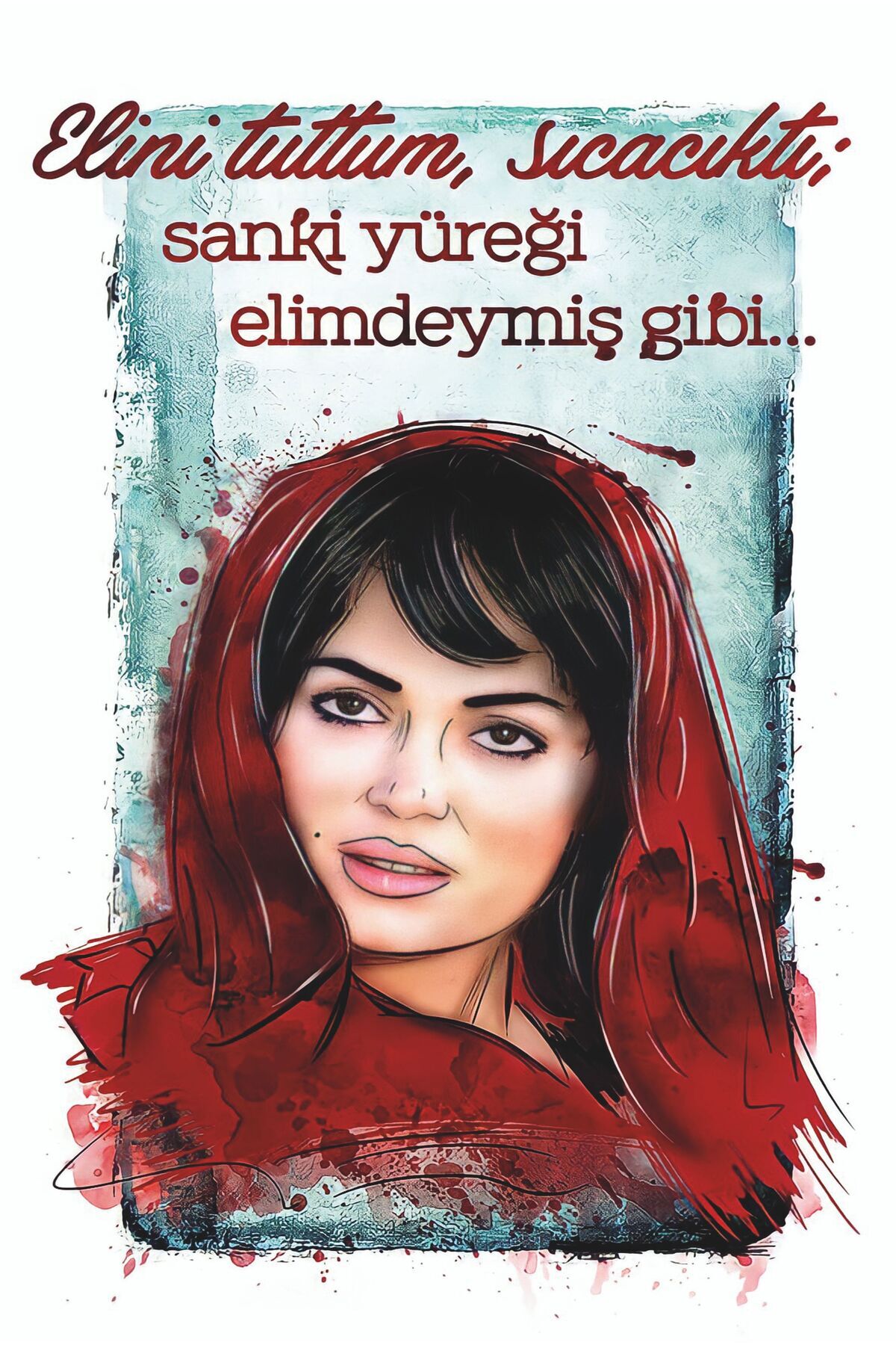 Yeşilçam Temalı Retro Ahşap Poster