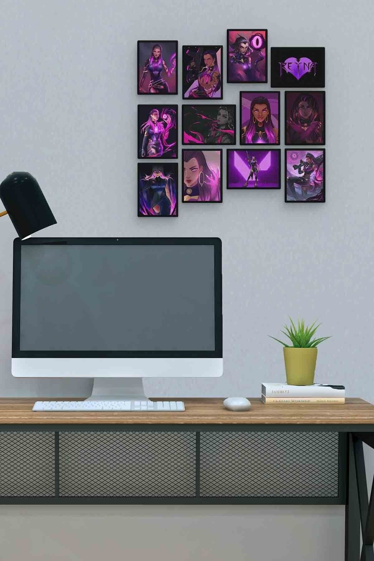 Reyna 12 Parça Mdf (ahşap) Tablo Ofis Boyu