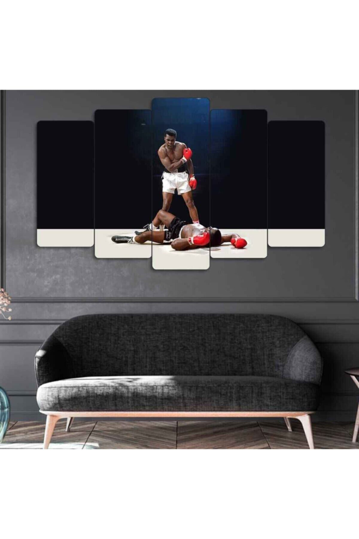Muhammed Ali 5 Parçalı Tablo
