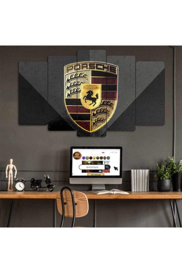 Porsche - 5 Parçalı Tablo