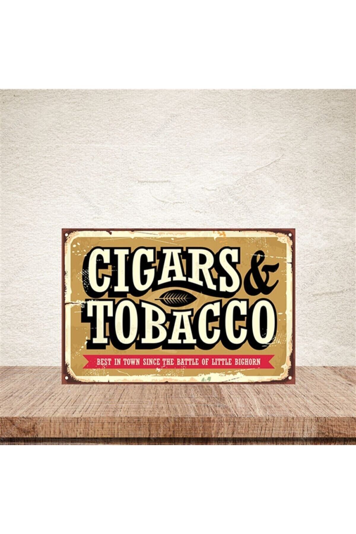 Cigars & Tabacco 20-30 Cm Retro Ahşap Poster