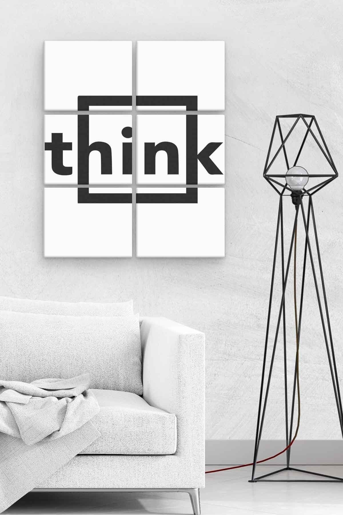 Think 6 Parça Ahşap Mdf Tablo Nhl8148
