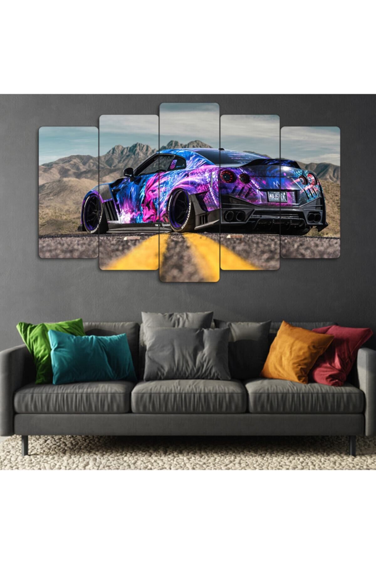 Nissan Gtr - 5 Parçalı Tablo