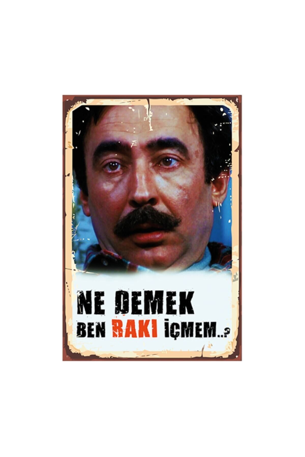 Ne Demek Ben Içmem Tasarımlı 20*30 Cm Ahşap Tablo