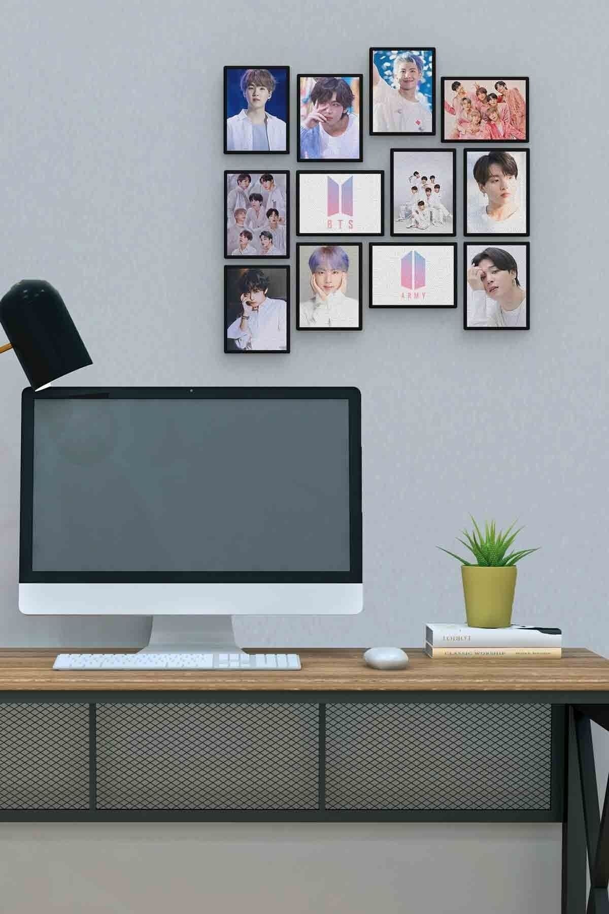 Bts 12 Parça Mdf (ahşap) Tablo Ofis Boyu