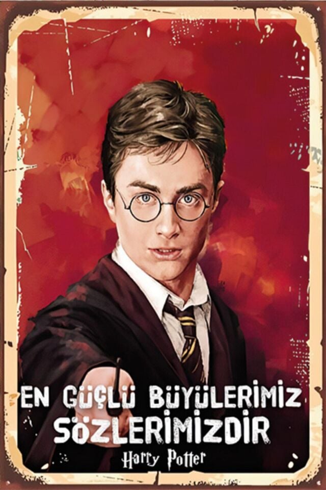 Harry Potter Retro Ahşap Poster