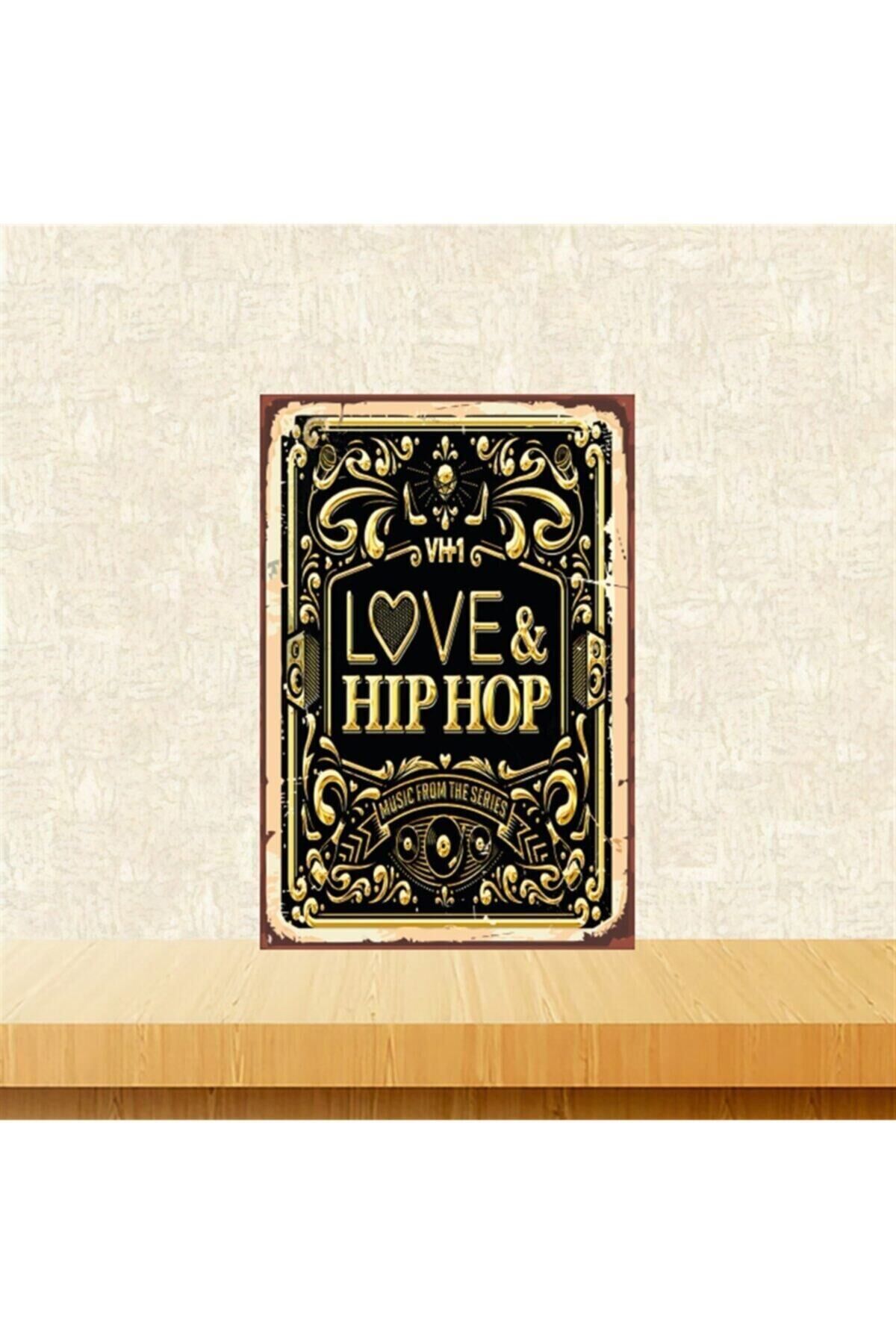 Love Hiphop 20-30 Cm Retro Ahşap Tablo Tkfx4855