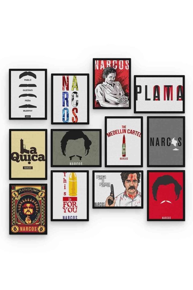 Movies 12 Parça Mdf (ahşap) Tablo Ofis Boyu