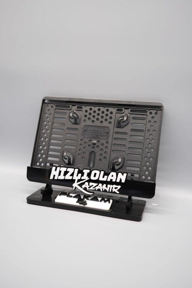 HIZLI OLAN KAZANIR 3D KABARTMALI PLEKSİ MOTOR PLAKALIĞI