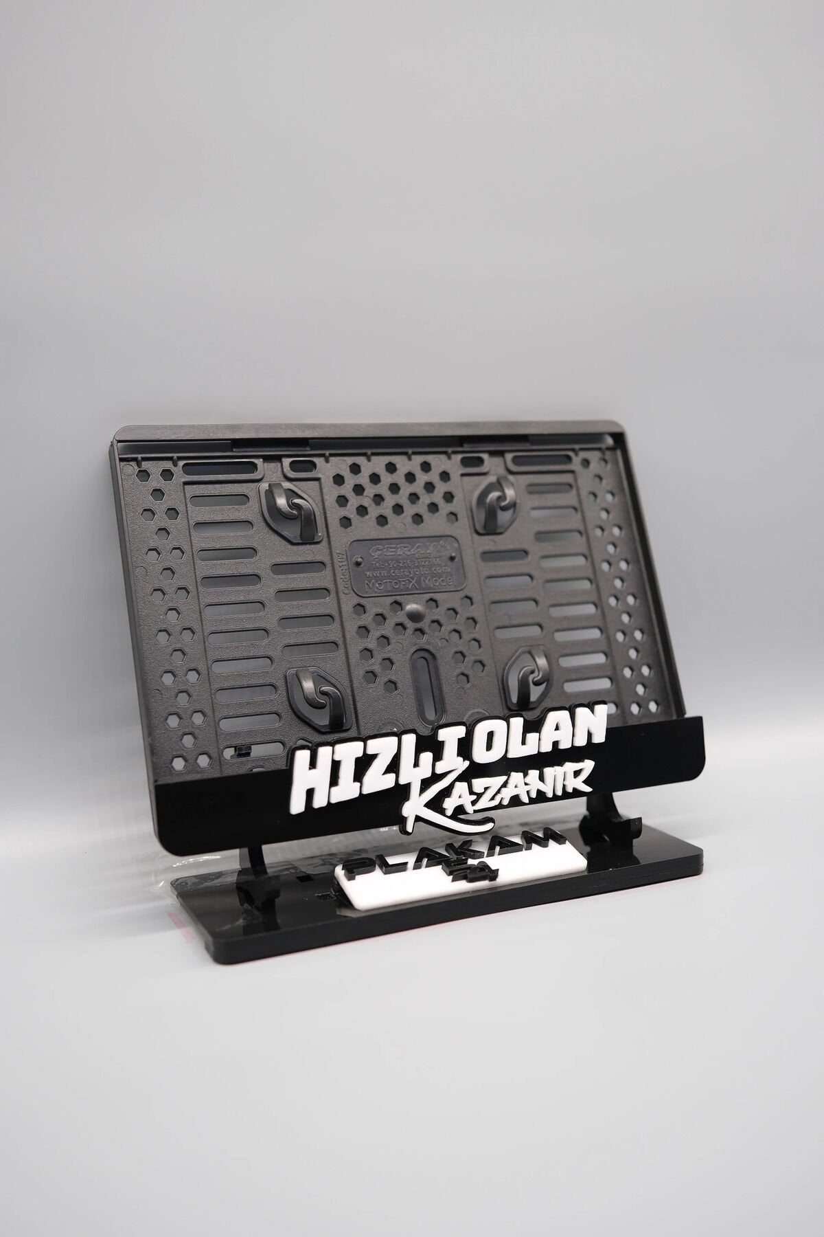 HIZLI OLAN KAZANIR 3D KABARTMALI PLEKSİ MOTOR PLAKALIĞI