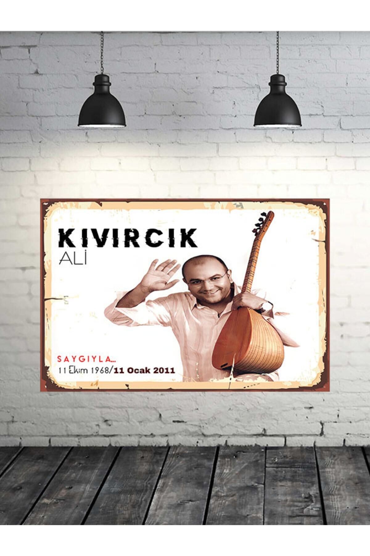 Kıvırcık Ali Tasarımlı 20x30 Cm Retro Ahşap Tablo