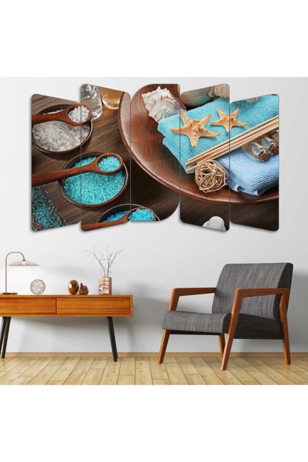 Masaj, Spa, Deniz Yıldızı - 5 Parçalı Tablo
