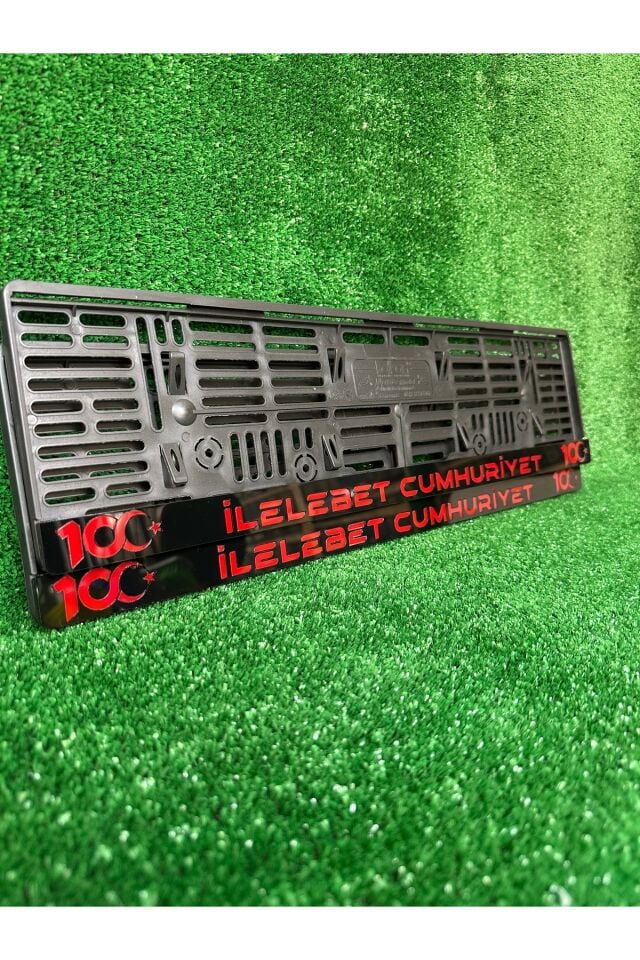 Lüx Pleksi Otomobil Plakalık 100. YIL LOGOLU