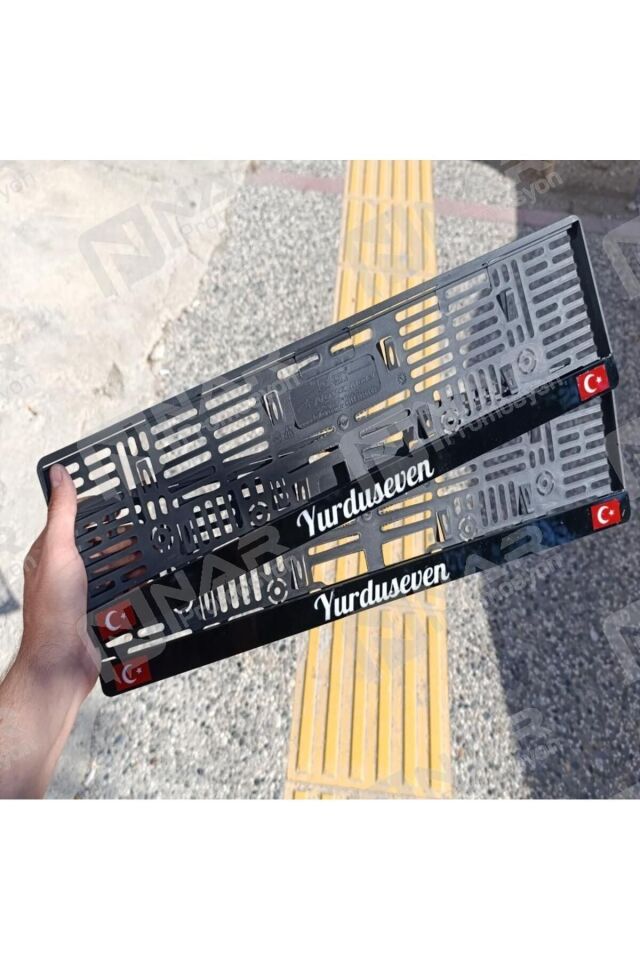 Kişiye Özel 1. Kalite Pleksi Oto Plakalık 2 Adet Fiyatı Türk Bayraklı