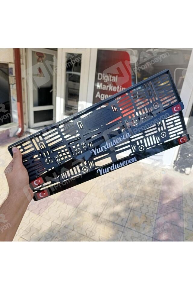 Kişiye Özel 1. Kalite Pleksi Oto Plakalık 2 Adet Fiyatı Türk Bayraklı