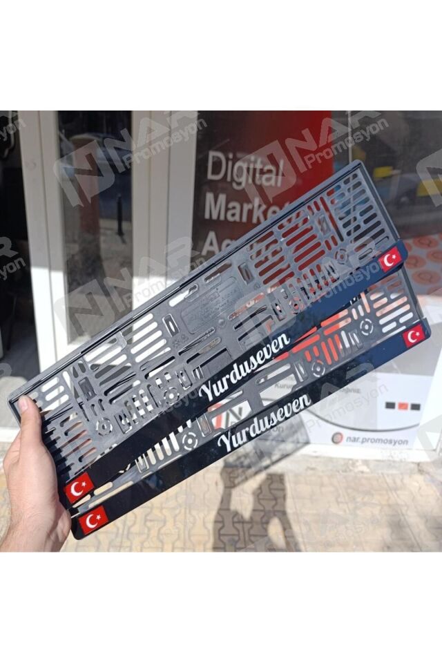 Kişiye Özel 1. Kalite Pleksi Oto Plakalık 2 Adet Fiyatı Türk Bayraklı