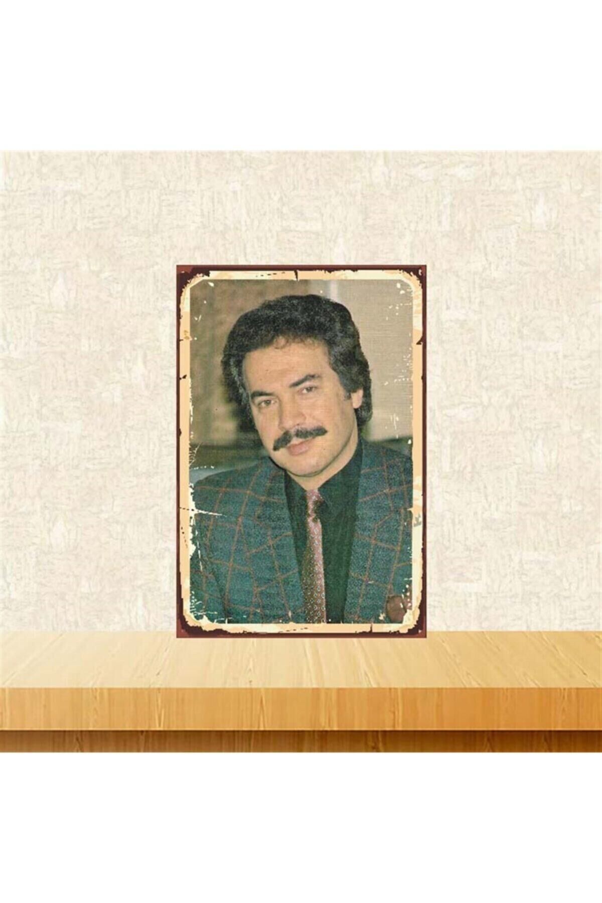 Orhan Gencebay Retro Ahşap Poster Tkfx3836 20 x 30