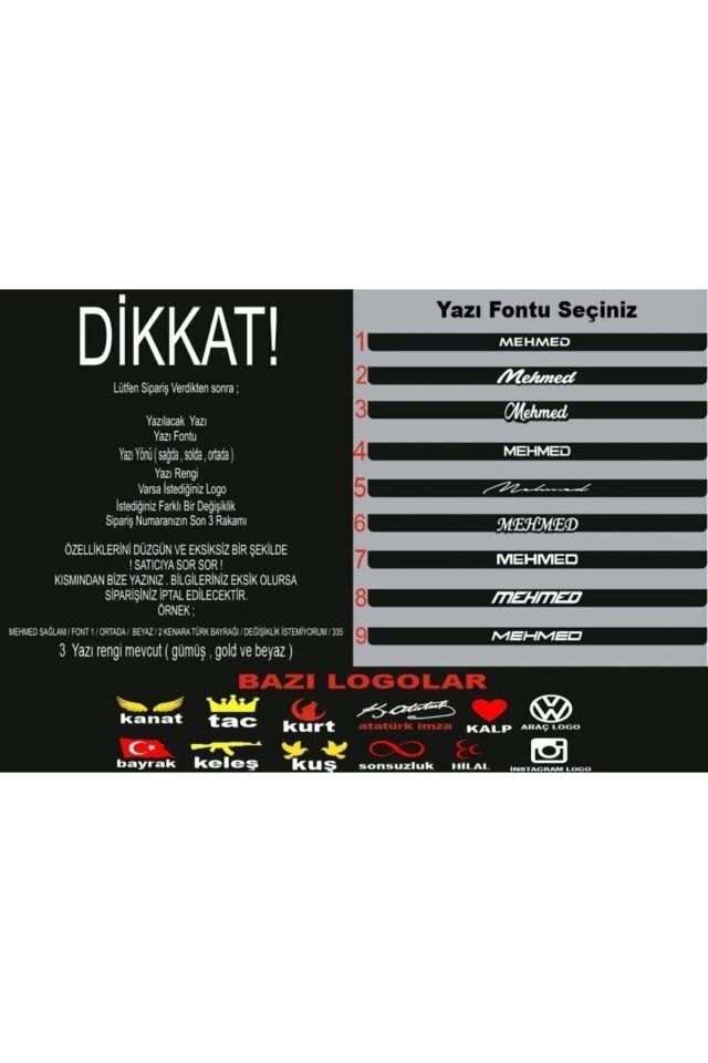 1.Kalite 1 Kare 1 Uzun Takmatik Pleksi Plakalık