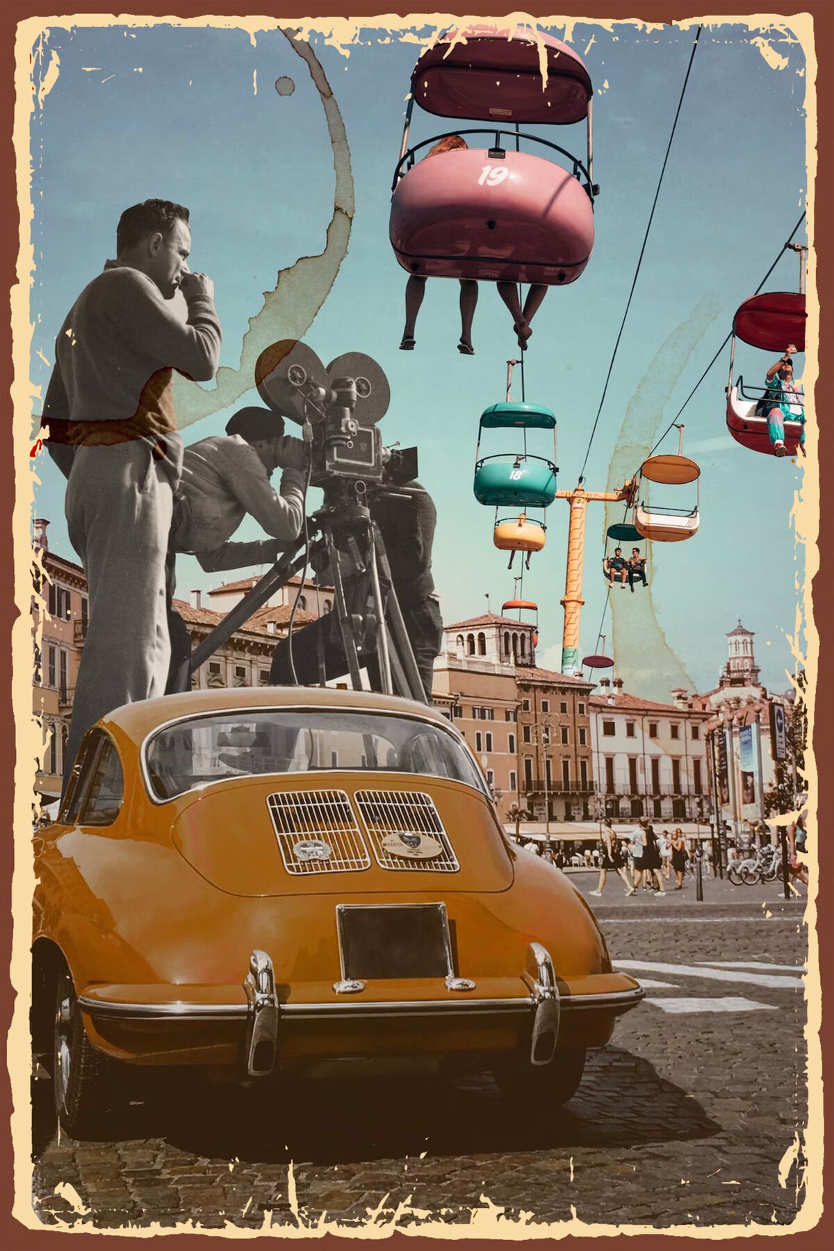 Vintage Retro Ahşap Poster Tablo V1000