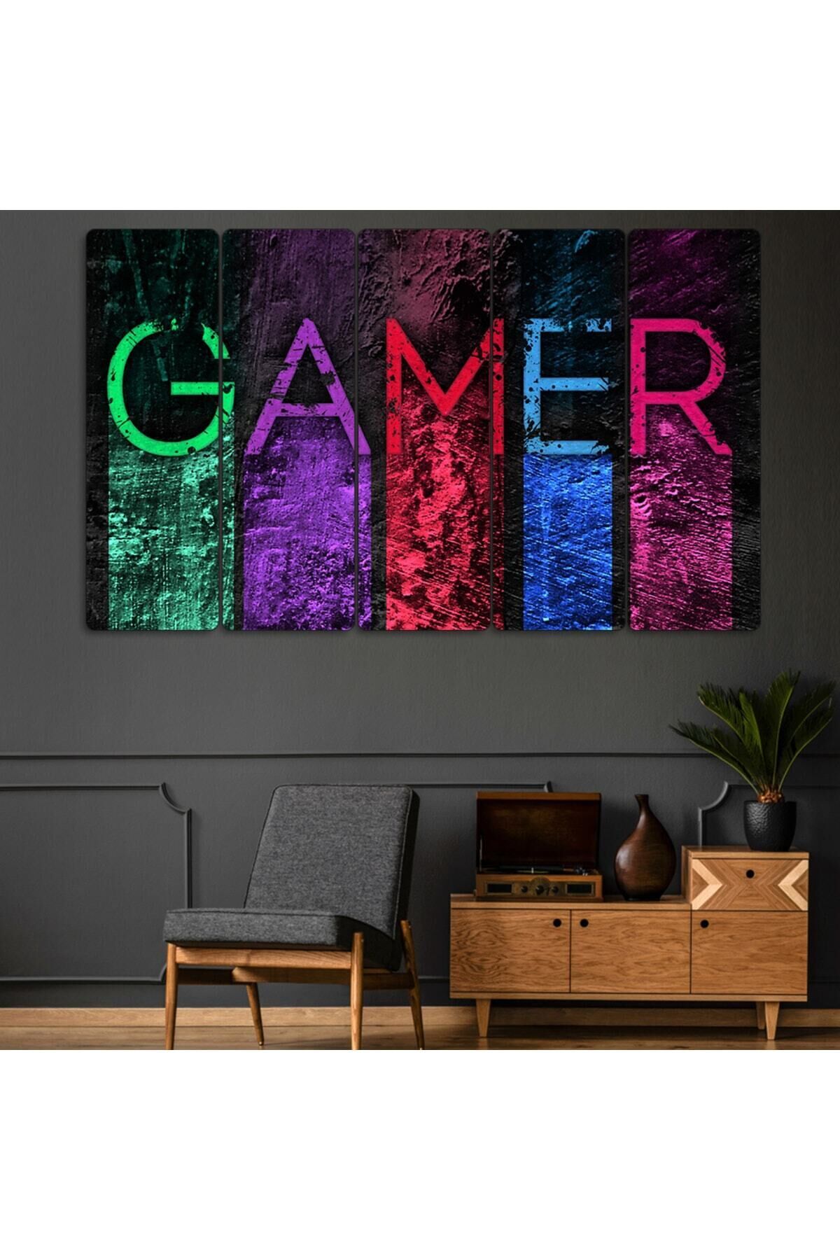 Gamer - 5 Parçalı Tablo