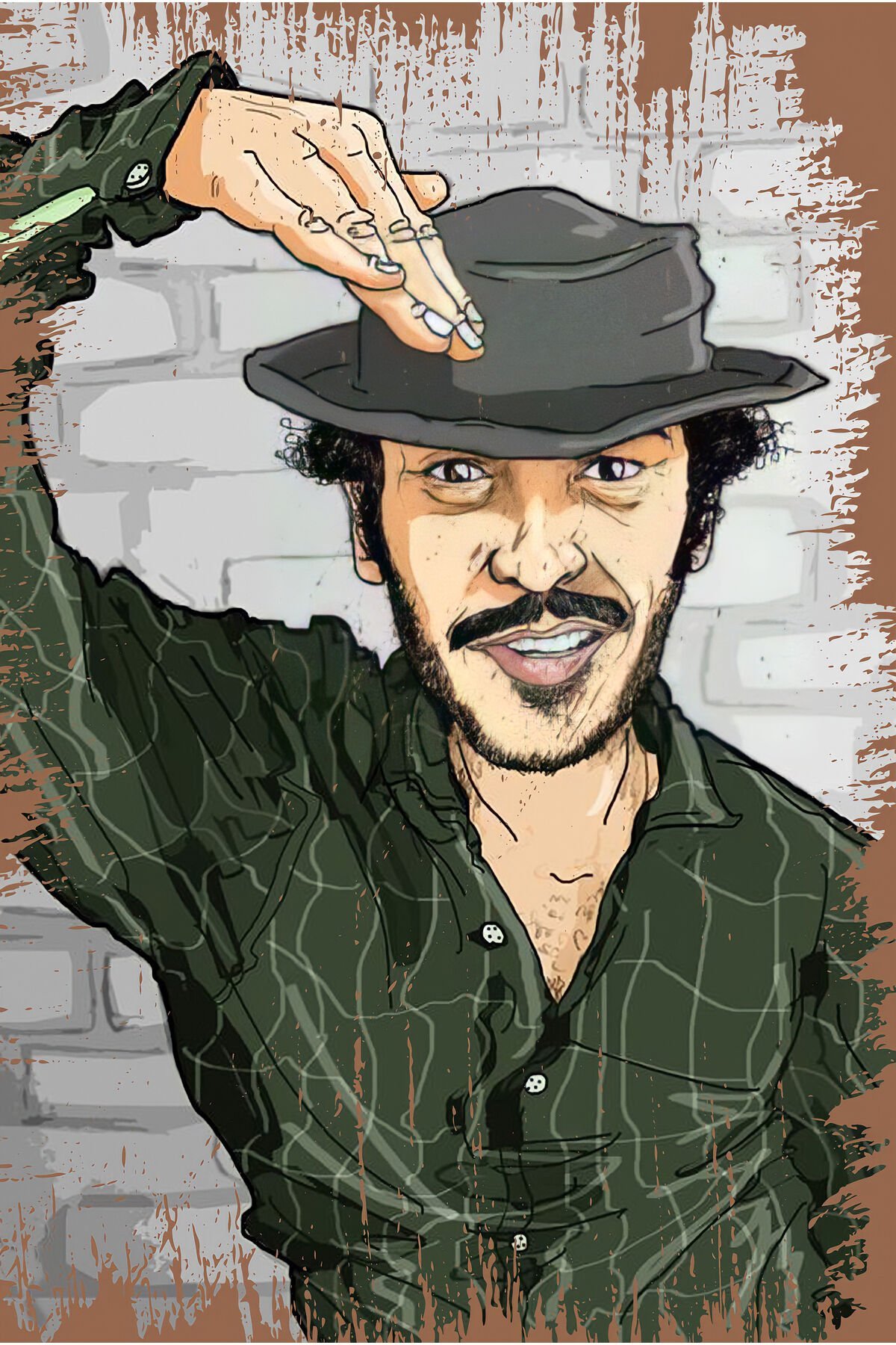 Yeşilçam Temalı Retro Ahşap Poster