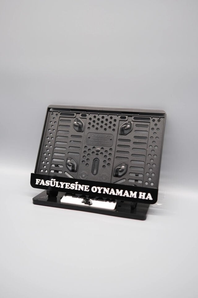 FASÜLYESİNE OYNAMAM HA 3D KABARTMALI PLEKSİ MOTOR PLAKALIĞI