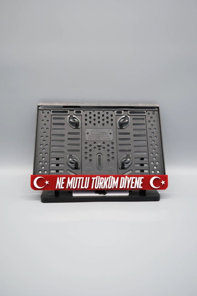 NE MUTLU TÜRKÜM DİYENE 3D KABARTMALI PLEKSİ MOTOR PLAKALIĞI