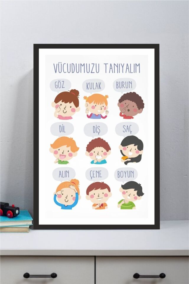 Çocuk Odası Tasarımlı Çerçeve Görünümlü Mdf Tablo