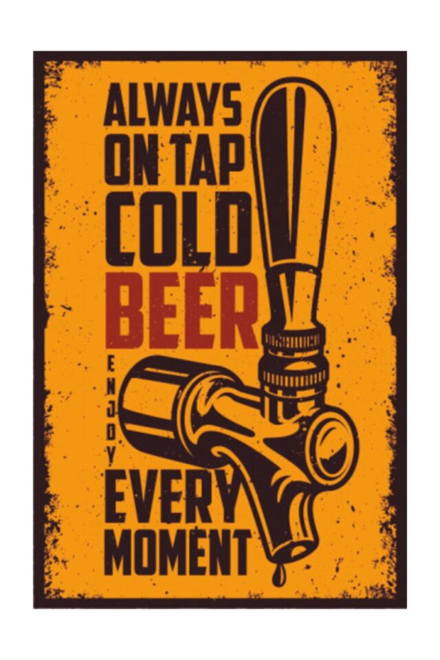 Fıçı Retro Vintage Ahşap Poster