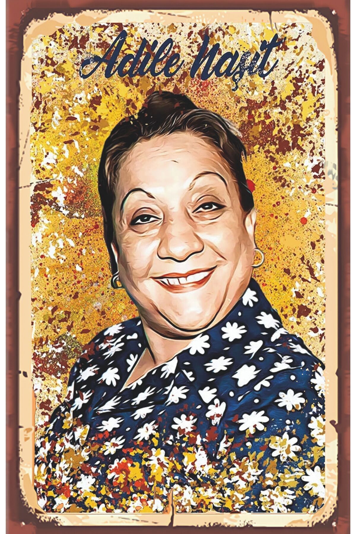 Yeşilçam Temalı Retro Ahşap Poster