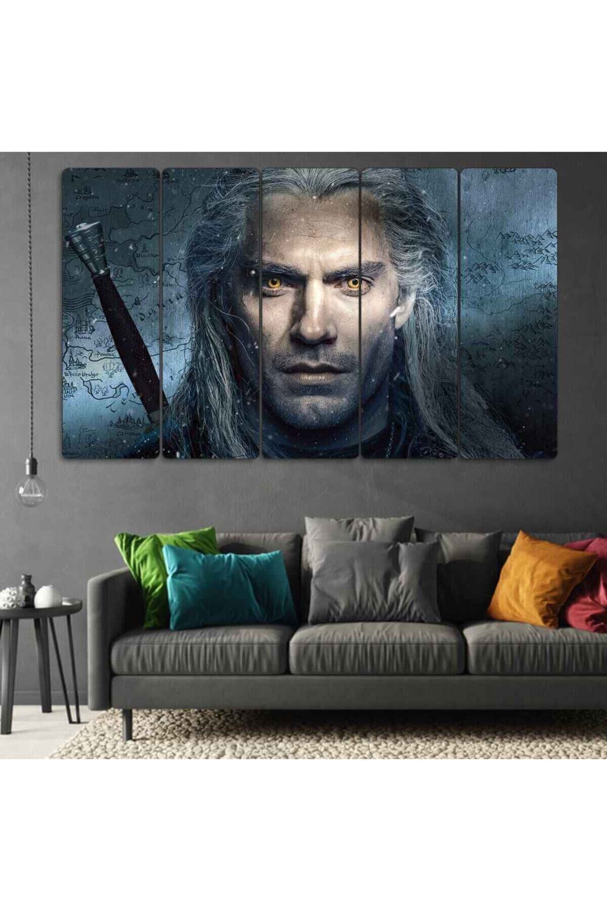 The Witcher - 5 Parçalı Tablo